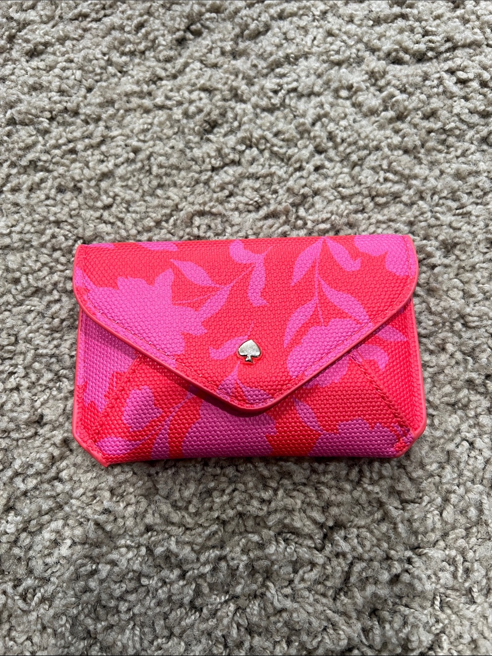 kate spade x target collab Pink and Red Floral Envelope Wallet